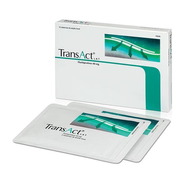 Transact Lat, 40 mg x 10 penso impregnado - Farmácia Saldanha