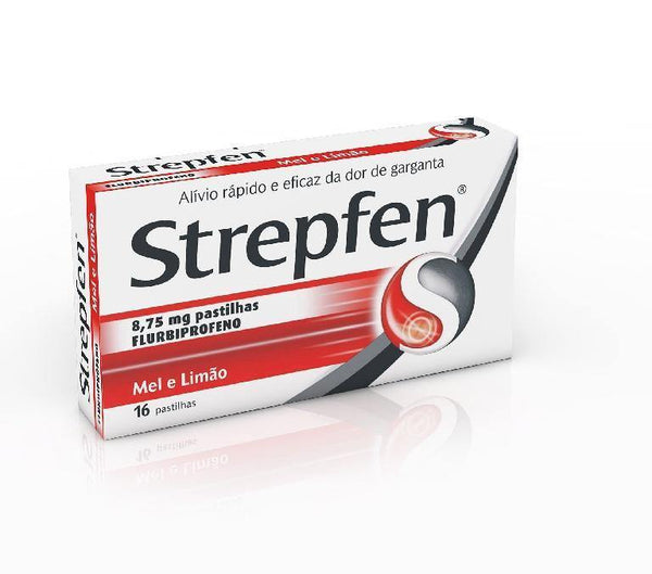 Strepfen Mel e limão, 8,75 mg x 16 pst - Farmácia Saldanha