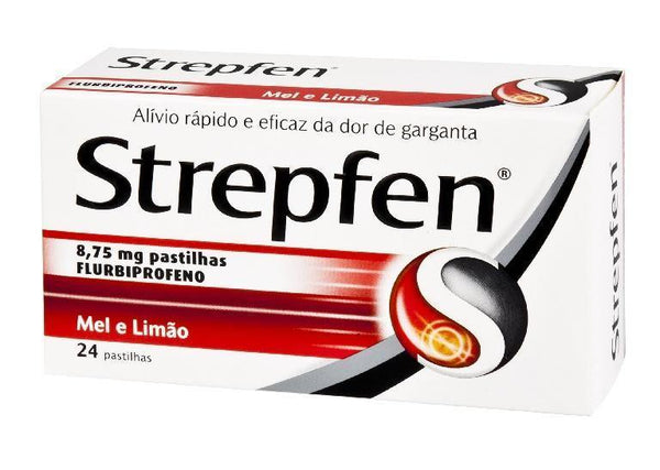 Strepfen Mel e limão, 8,75 mg x 24 pst - Farmácia Saldanha