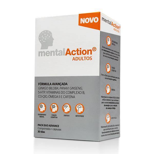 Mentalaction Adul Compx30 + Capsx30 cáps + comps - Farmácia Saldanha