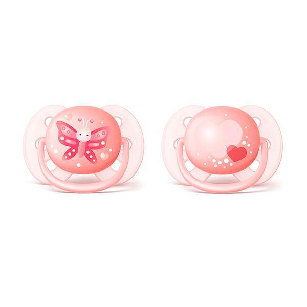 Philips Avent Ult Soft Chup Deco0-6m Girlx2 - Farmácia Saldanha