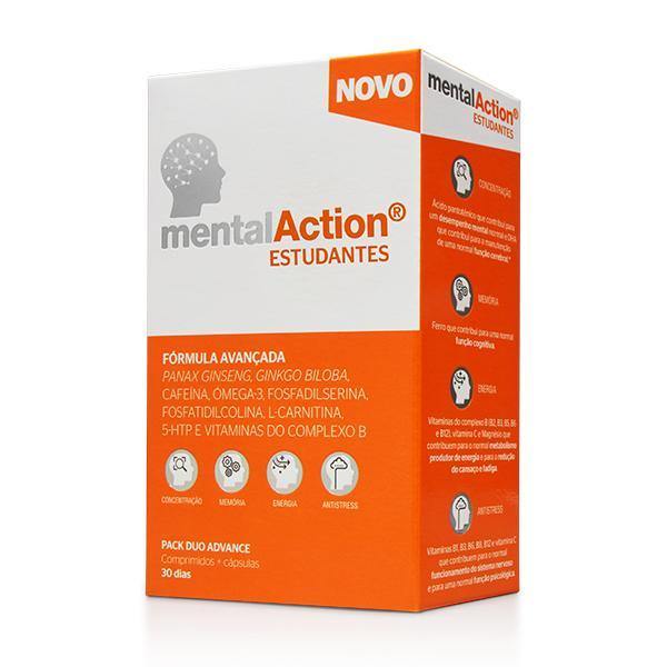 Mentalaction Estudante Compx30+Capsx30 cáps + comps - Farmácia Saldanha