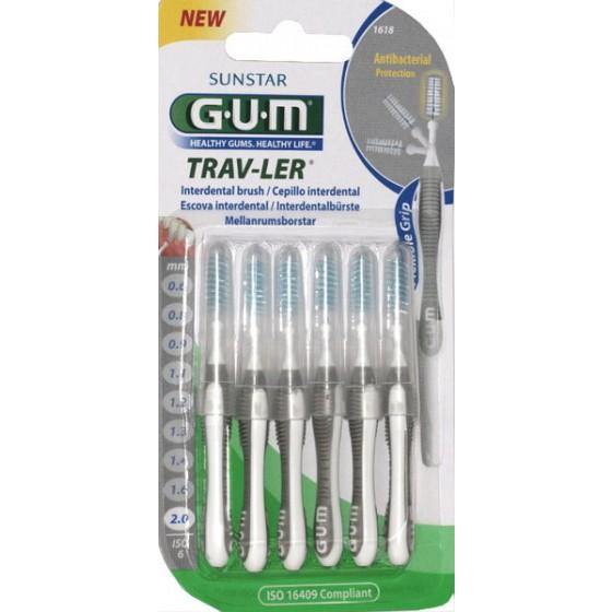 Gum Trav-Ler Esc 1618 Cil Largo Pt X6 - Farmácia Saldanha