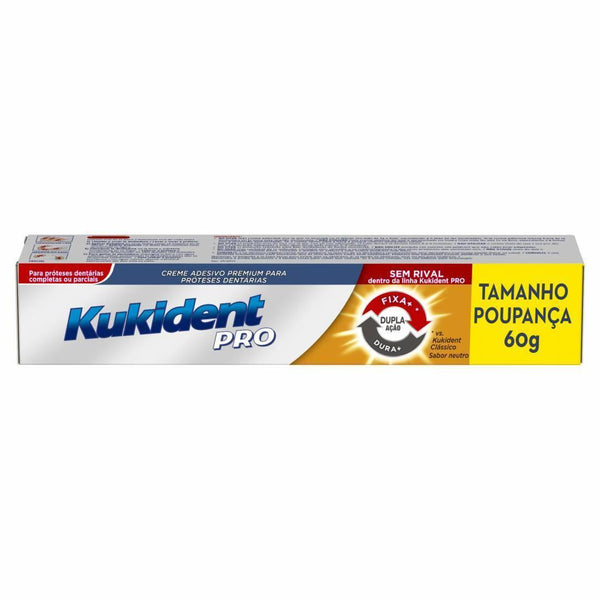 Kukident Pro Cr Dupla Accao Protes 60g - Farmácia Saldanha