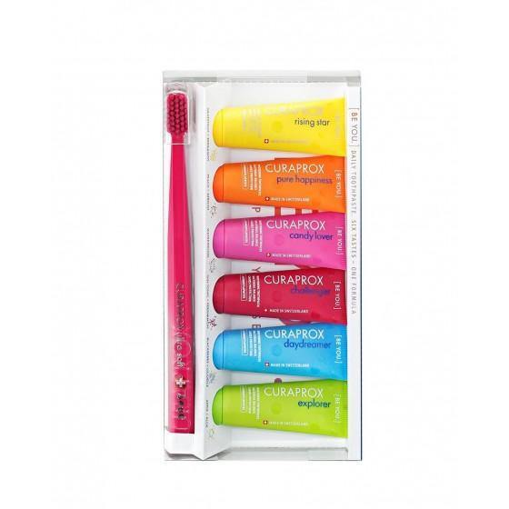 Curaprox Be You Pastas Dentífricas 6 x 10 ml + Cs 5460 Ultra Soft Escova de dentes - Farmácia Saldanha