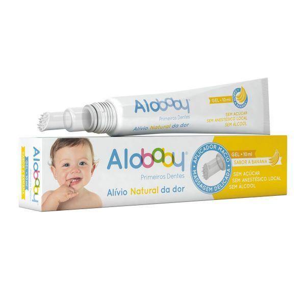 Alobaby Primeiros Dentes Gel Banana 10ml - Farmácia Saldanha