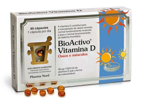 Bioactivo Vitamina D Capsx80 cáps(s) - Farmácia Saldanha