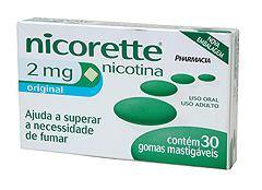 Nicorette, 2 mg x 30 goma - Farmácia Saldanha