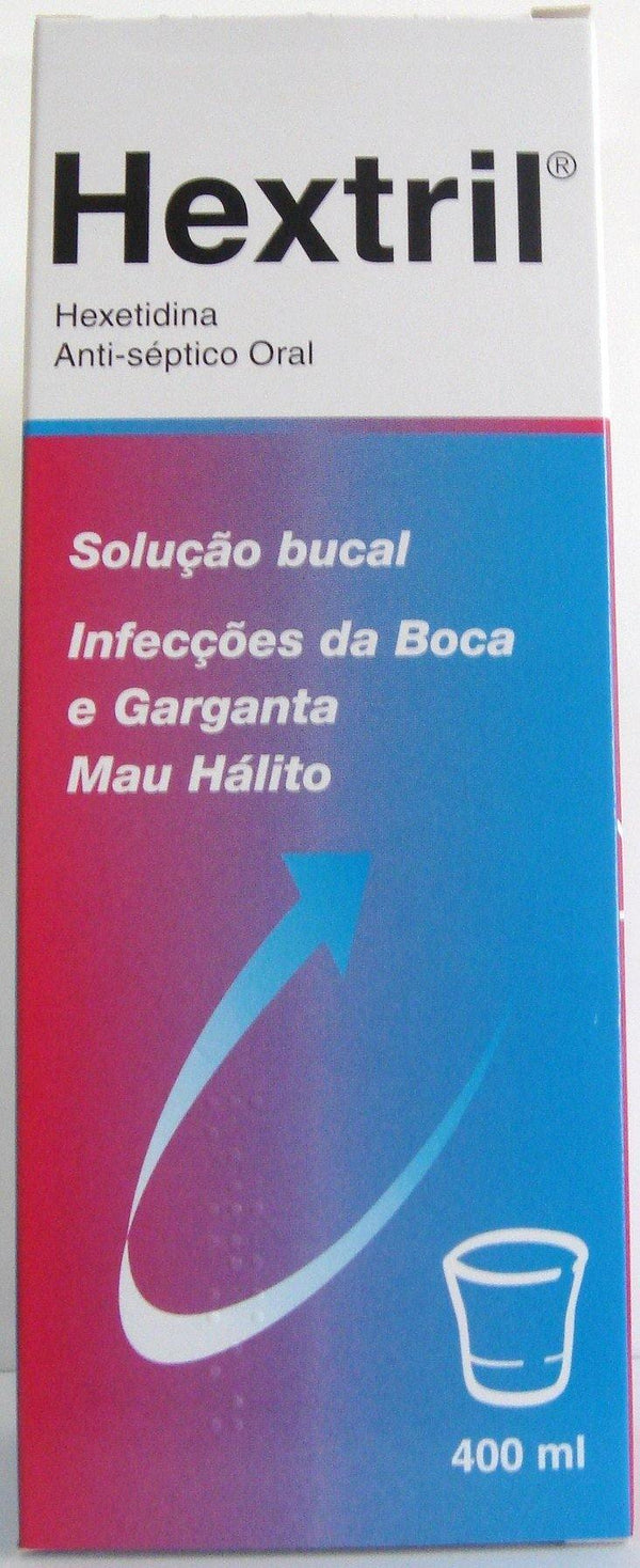 Hextril, 1 mg/mL-400 mL x 1 sol bucal frasco - Farmácia Saldanha